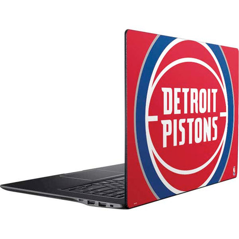 NBA Detroit Pistons Large Logo Ativ Book 9 (15.6in 2014) Skin