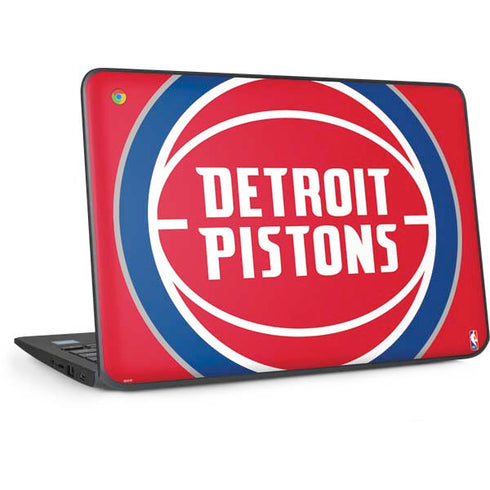 NBA Detroit Pistons Large Logo HP Chromebook Skin