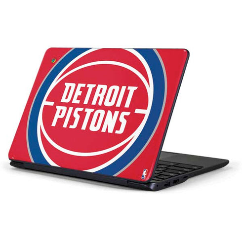 NBA Detroit Pistons Large Logo Samsung Chromebook Skin