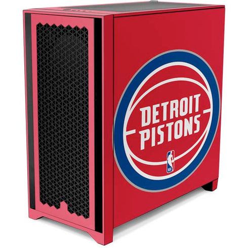 NBA Detroit Pistons Large Logo Corsair 4000D Tempered Glass Mid-Tower ATX Case Skin
