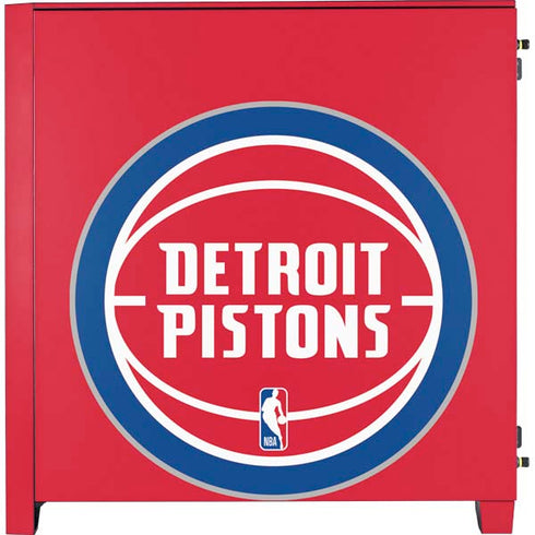 NBA Detroit Pistons Large Logo Corsair 4000D Tempered Glass Mid-Tower ATX Case Skin