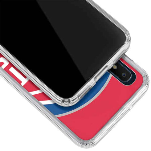 NBA Detroit Pistons Large Logo Galaxy A10e Clear Case