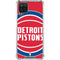 NBA Detroit Pistons Large Logo Galaxy A12 Clear Case