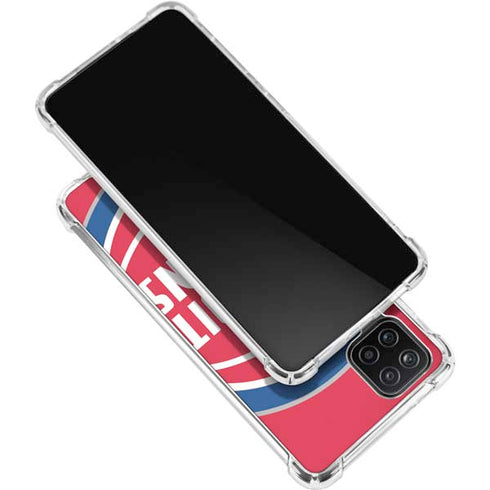 NBA Detroit Pistons Large Logo Galaxy A12 Clear Case
