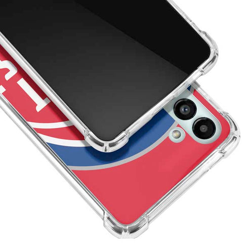 NBA Detroit Pistons Large Logo Galaxy A13 5G Clear Case