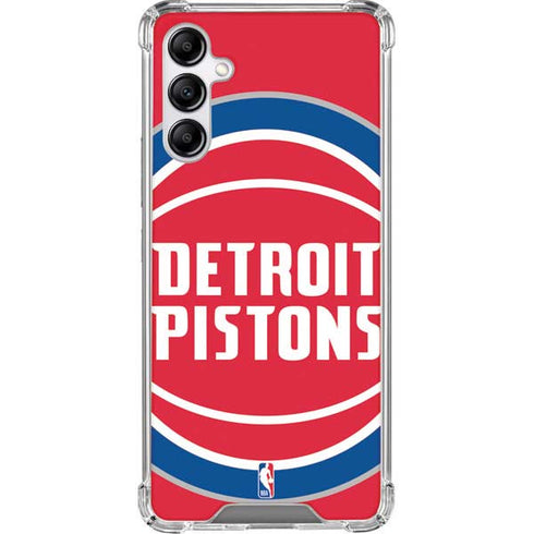 NBA Detroit Pistons Large Logo Galaxy A14 5G Clear Case