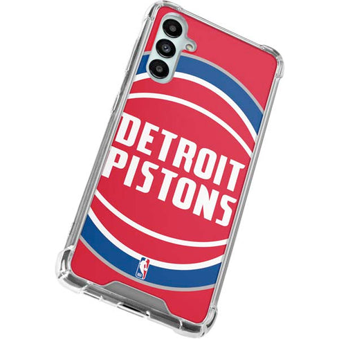 NBA Detroit Pistons Large Logo Galaxy A14 5G Clear Case