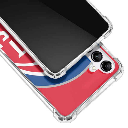 NBA Detroit Pistons Large Logo Galaxy A14 5G Clear Case