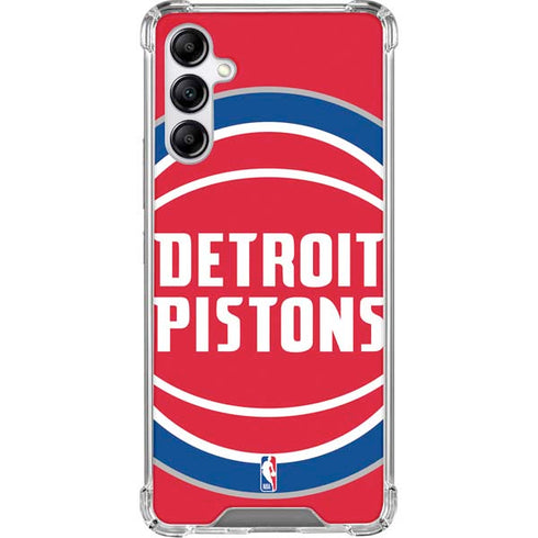 NBA Detroit Pistons Large Logo Galaxy A15 5G Clear Case