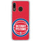 NBA Detroit Pistons Large Logo Galaxy A20 Clear Case