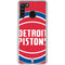 NBA Detroit Pistons Large Logo Galaxy A21 Clear Case