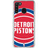 NBA Detroit Pistons Large Logo Galaxy A21 Clear Case