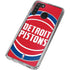 NBA Detroit Pistons Large Logo Galaxy A21 Clear Case