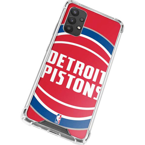 NBA Detroit Pistons Large Logo Galaxy A32 5G Clear Case