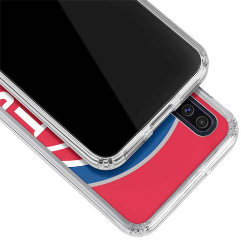 NBA Detroit Pistons Large Logo Galaxy A50 Clear Case