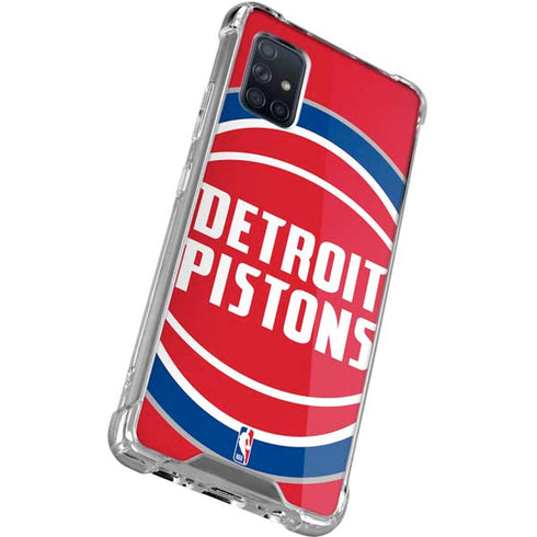 NBA Detroit Pistons Large Logo Galaxy A51 5G Clear Case