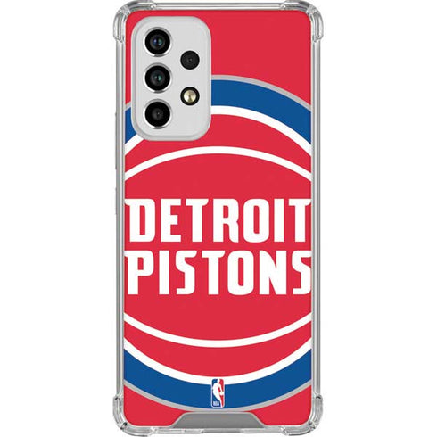 NBA Detroit Pistons Large Logo Galaxy A53 5G Clear Case