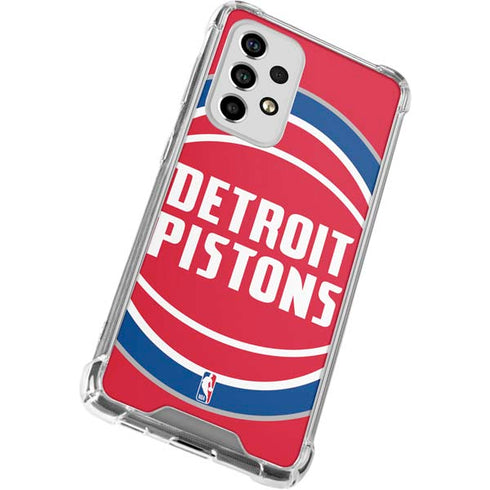 NBA Detroit Pistons Large Logo Galaxy A53 5G Clear Case