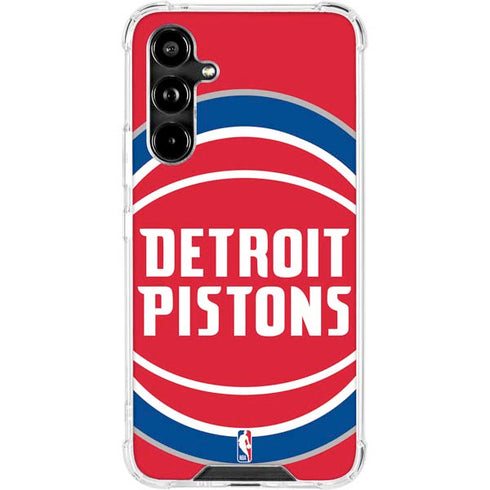 NBA Detroit Pistons Large Logo Galaxy A54 5G Clear Case