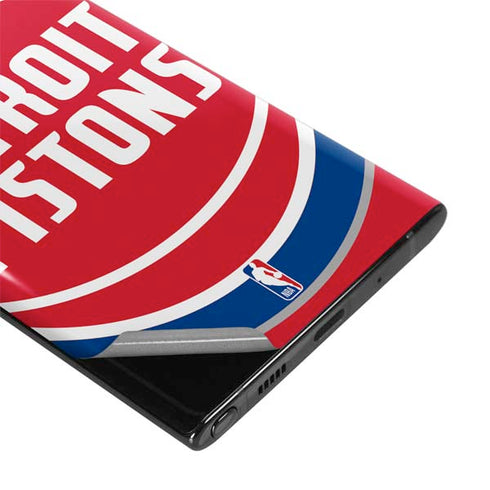 NBA Detroit Pistons Large Logo Galaxy Note 10 Plus Skin