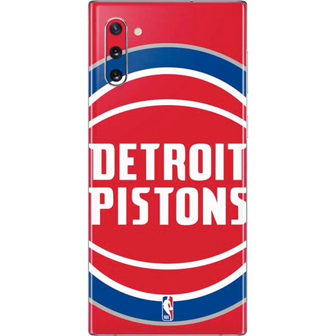 NBA Detroit Pistons Large Logo Galaxy Note 10 Skin