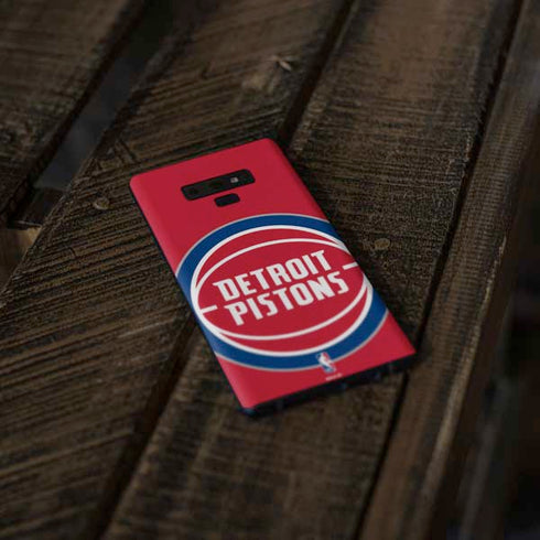NBA Detroit Pistons Large Logo Galaxy Note 9 Skin