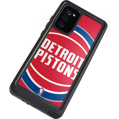 NBA Detroit Pistons Large Logo Galaxy Note20 5G Waterproof Case