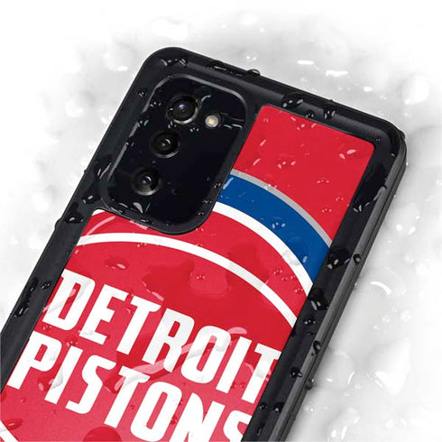 NBA Detroit Pistons Large Logo Galaxy Note20 5G Waterproof Case