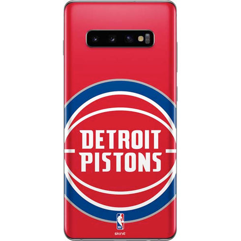 NBA Detroit Pistons Large Logo Galaxy S10 Plus Skin