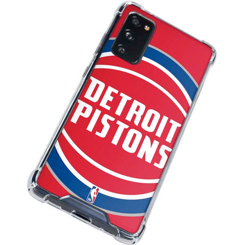 NBA Detroit Pistons Large Logo Galaxy S20 FE Clear Case
