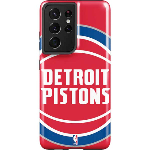 NBA Detroit Pistons Large Logo Galaxy S21 Ultra 5G Pro Case