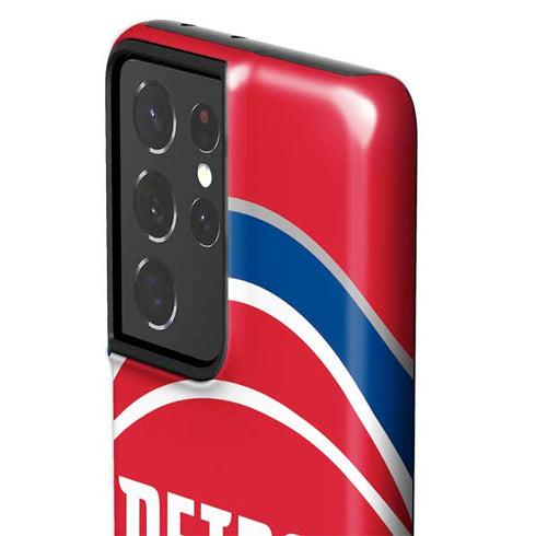 NBA Detroit Pistons Large Logo Galaxy S21 Ultra 5G Pro Case