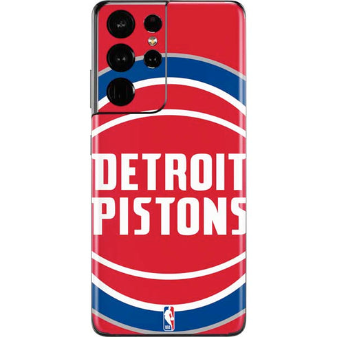 NBA Detroit Pistons Large Logo Galaxy S21 Ultra 5G Skin