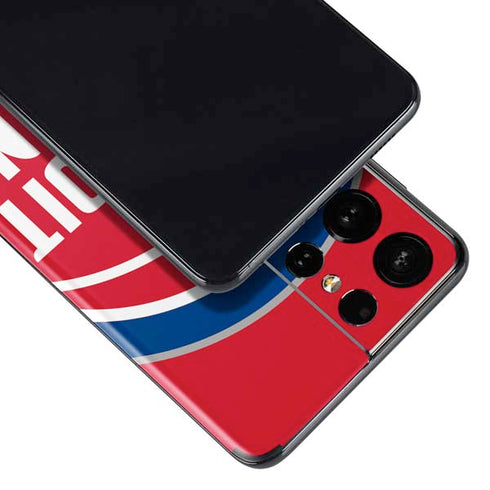 NBA Detroit Pistons Large Logo Galaxy S21 Ultra 5G Skin
