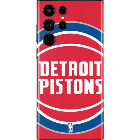 NBA Detroit Pistons Large Logo Galaxy S22 Ultra Skin