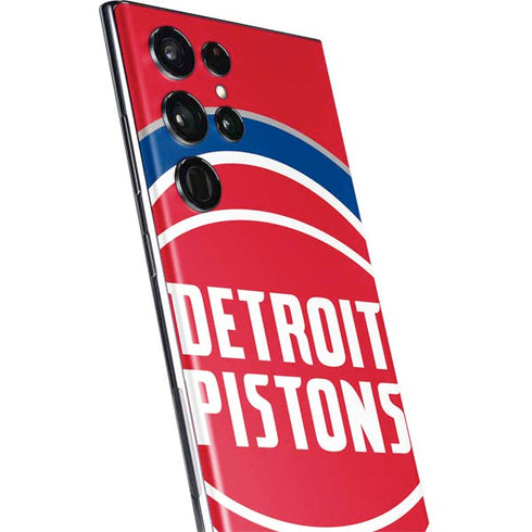 NBA Detroit Pistons Large Logo Galaxy S22 Ultra Skin