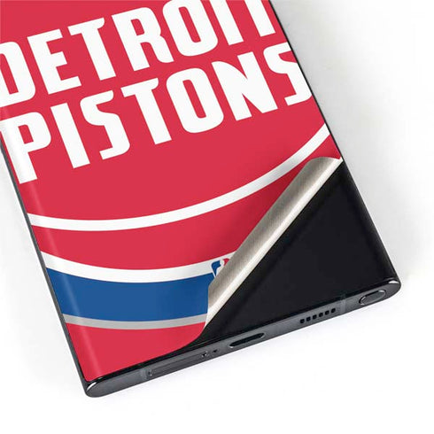 NBA Detroit Pistons Large Logo Galaxy S22 Ultra Skin