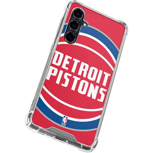 NBA Detroit Pistons Large Logo Galaxy S23 FE Clear Case