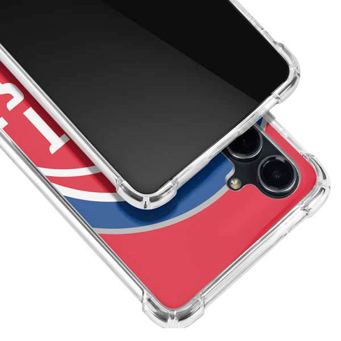 NBA Detroit Pistons Large Logo Galaxy S23 FE Clear Case