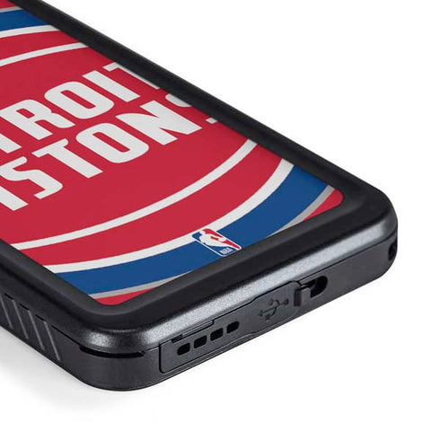 NBA Detroit Pistons Large Logo Galaxy S23 Plus Waterproof Case