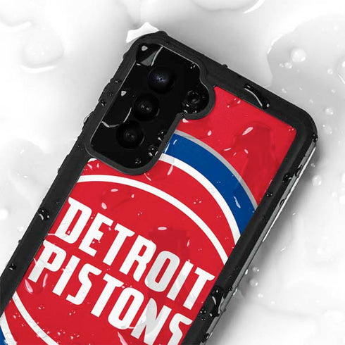 NBA Detroit Pistons Large Logo Galaxy S23 Plus Waterproof Case