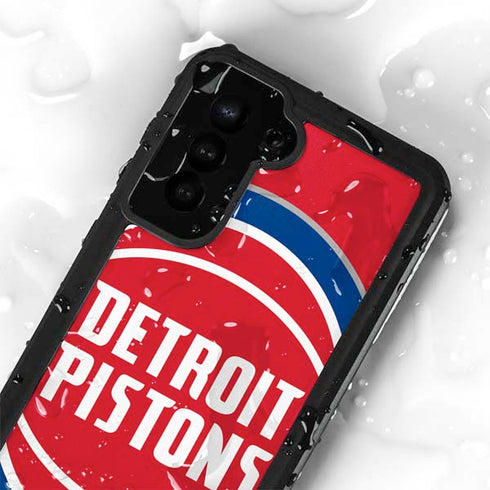 NBA Detroit Pistons Large Logo Galaxy S23 Waterproof Case