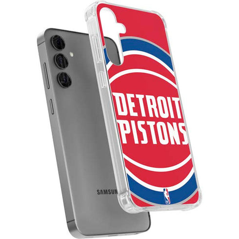 NBA Detroit Pistons Large Logo Galaxy S24 Plus Clear Case