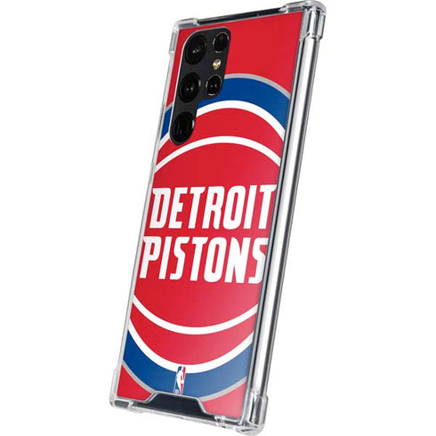 NBA Detroit Pistons Large Logo Galaxy S24 Ultra Clear Case