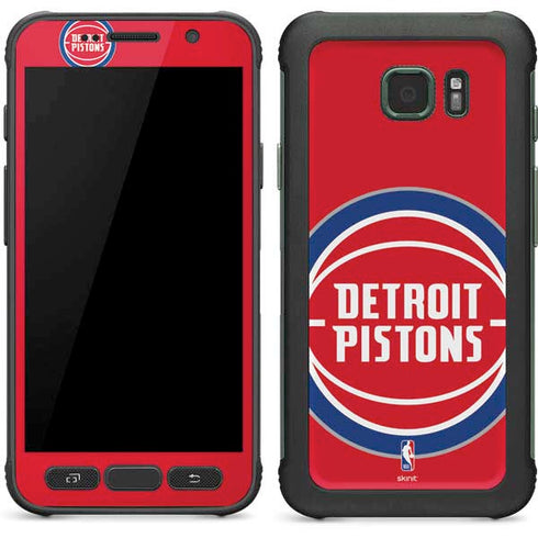 NBA Detroit Pistons Large Logo Galaxy S7 Active Skin