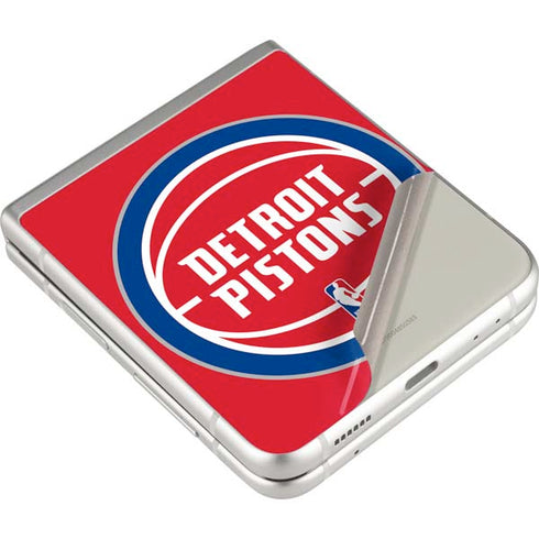 NBA Detroit Pistons Large Logo Galaxy Z Flip3 5G Skin