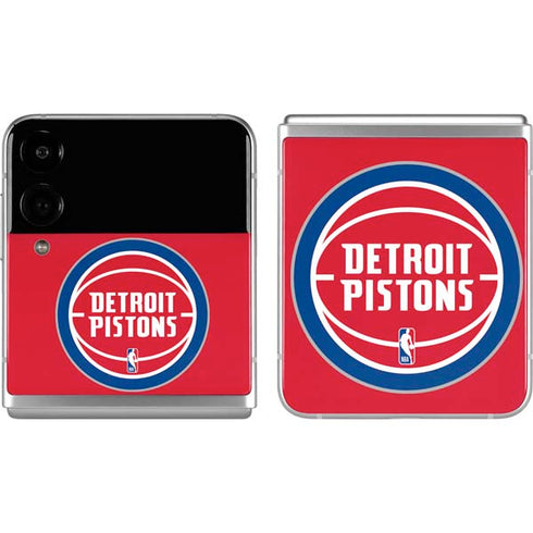 NBA Detroit Pistons Large Logo Galaxy Z Flip4 5G Skin