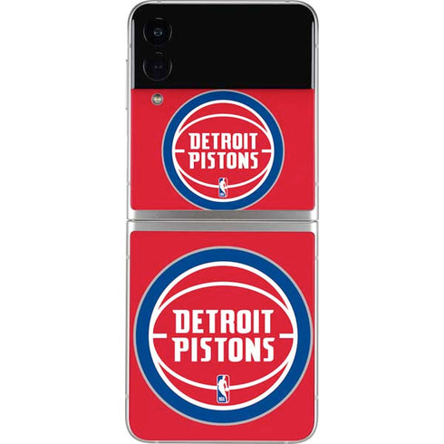 NBA Detroit Pistons Large Logo Galaxy Z Flip4 5G Skin