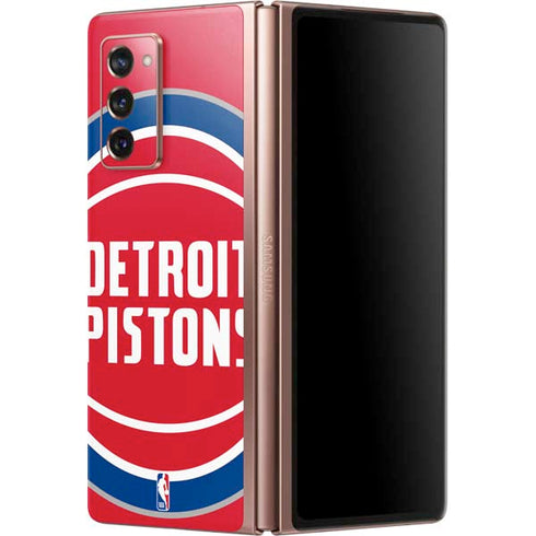 NBA Detroit Pistons Large Logo Galaxy Z Fold2 5G Skin