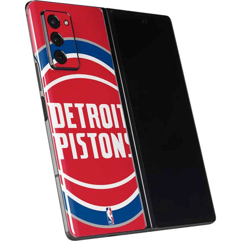 NBA Detroit Pistons Large Logo Galaxy Z Fold2 5G Skin